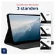 Rosso Deluxe Samsung Galaxy Tab S10 Lite Hoes Book Case Echt Leer Zwart afbeelding 5