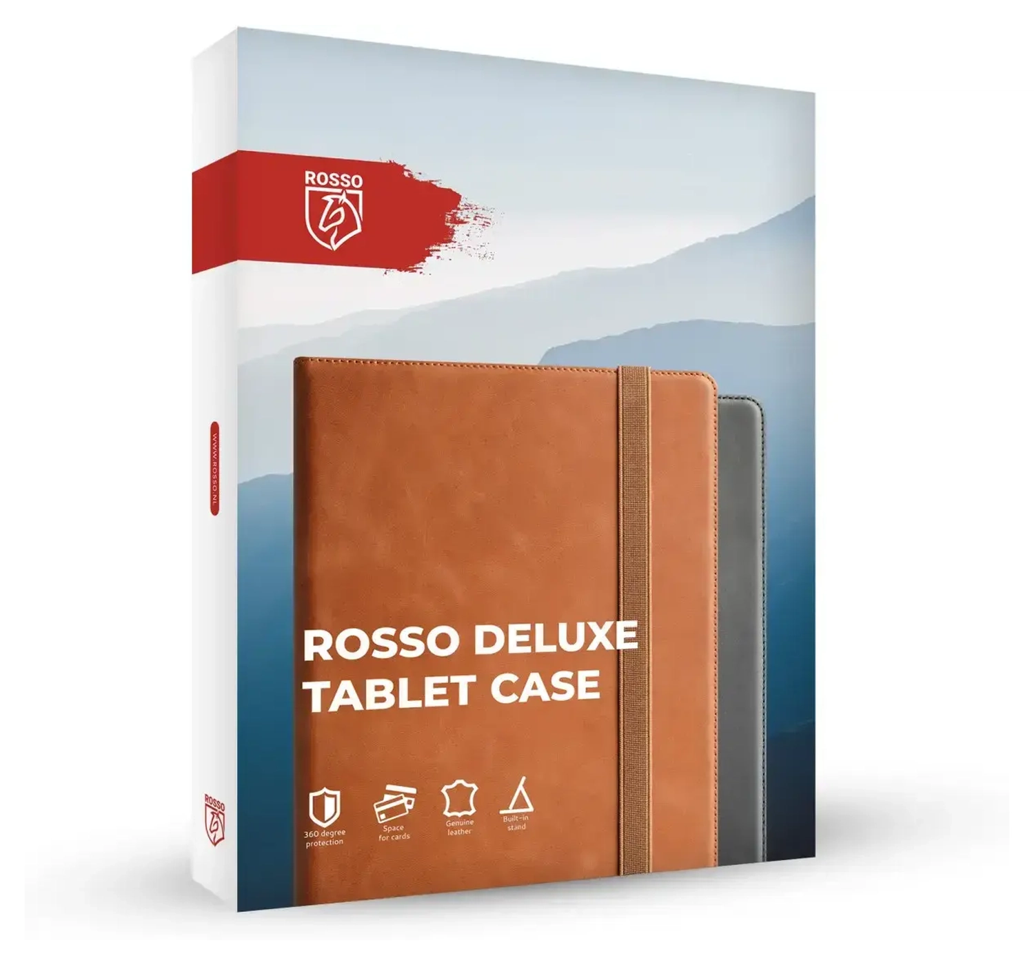 Rosso Deluxe Samsung Galaxy Tab S10 Lite Hoes Book Case Echt Leer Zwart afbeelding 10
