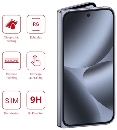 Rosso Google Pixel 10 Pro Fold 9H Tempered Glass Screen Protector afbeelding 2