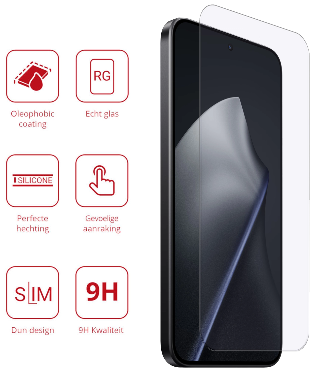 Rosso Xiaomi Redmi 15T / 15T Pro 9H Tempered Glass Screen Protector afbeelding 2