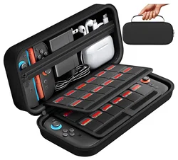 Nintendo Switch 2 Opberghoes Game Card Organizer Travel Case Zwart afbeelding