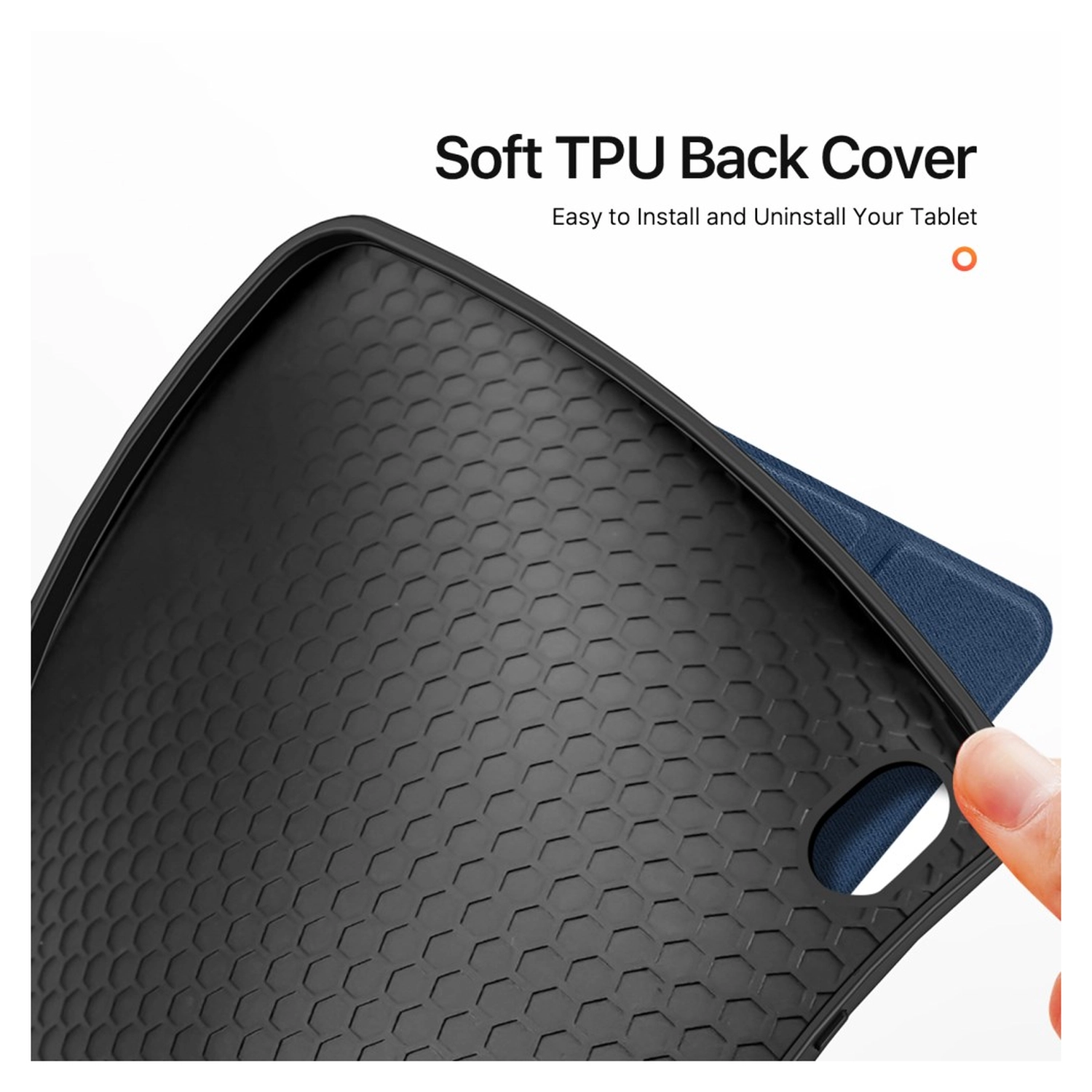 Dux Ducis Domo Samsung Galaxy Tab S11 Hoes Tri-Fold Book Case Blauw afbeelding 9