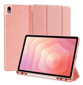 Dux Ducis Domo Samsung Galaxy Tab S11 Hoes Tri-Fold Book Case Roze