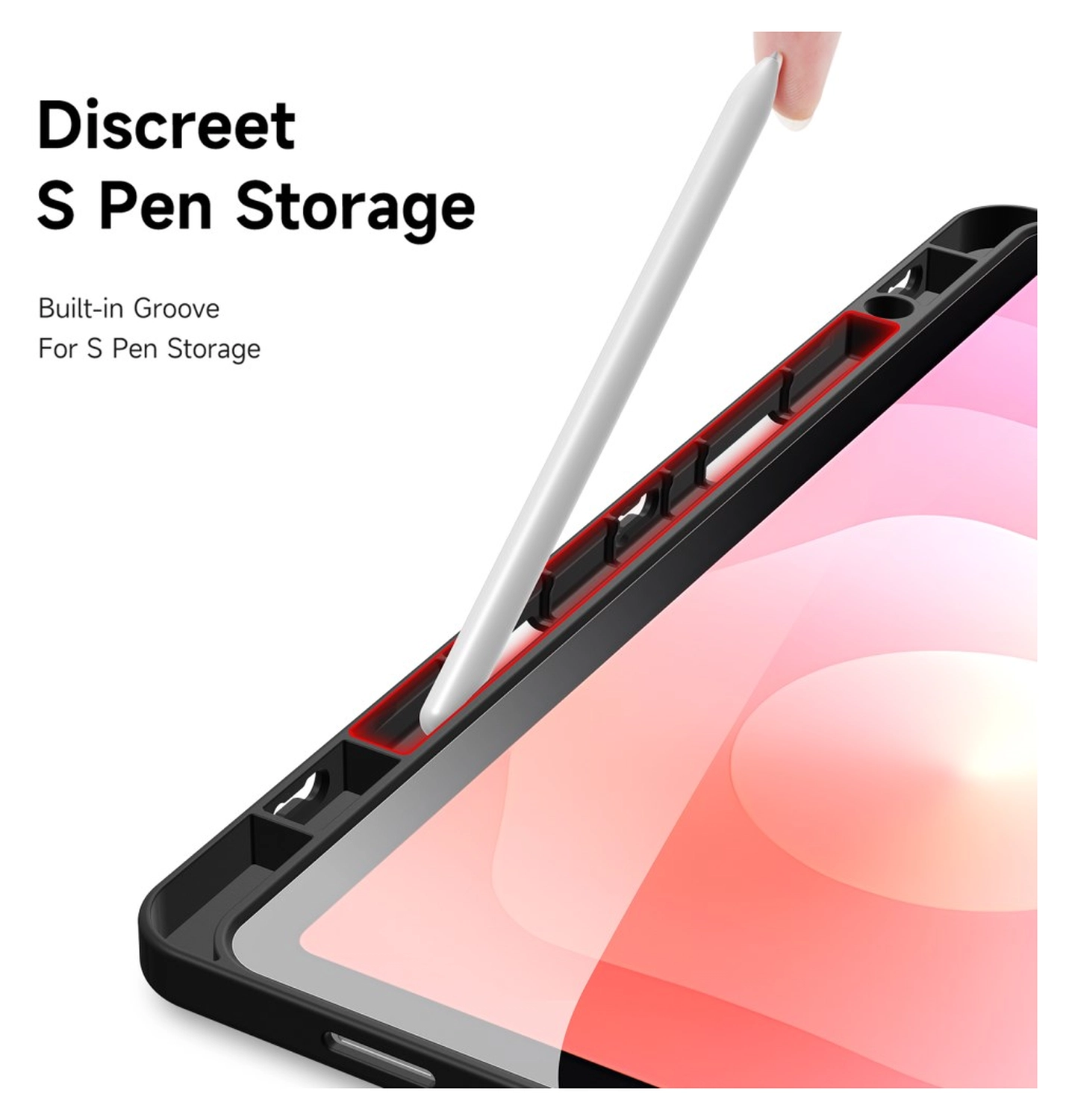 Dux Ducis Magi Samsung Galaxy Tab S11 Hoes V-Fold Book Case Zwart afbeelding 8
