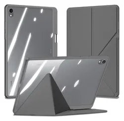 Dux Ducis Magi Samsung Galaxy Tab S11 Hoes V-Fold Book Case Grijs afbeelding