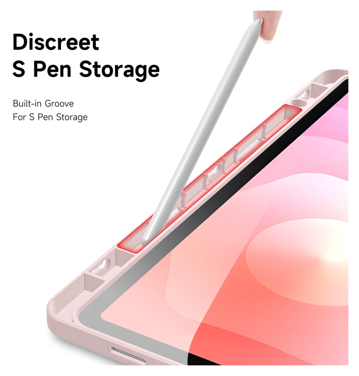 Dux Ducis Magi Samsung Galaxy Tab S11 Hoes V-Fold Book Case Roze afbeelding 8
