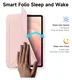 Dux Ducis Magi Samsung Galaxy Tab S11 Hoes V-Fold Book Case Roze afbeelding 9