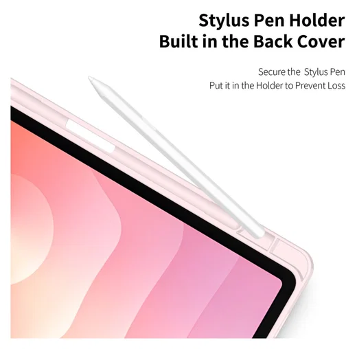 Dux Ducis Toby Samsung Galaxy Tab S11 Hoes Tri-Fold Book Case Roze afbeelding 4