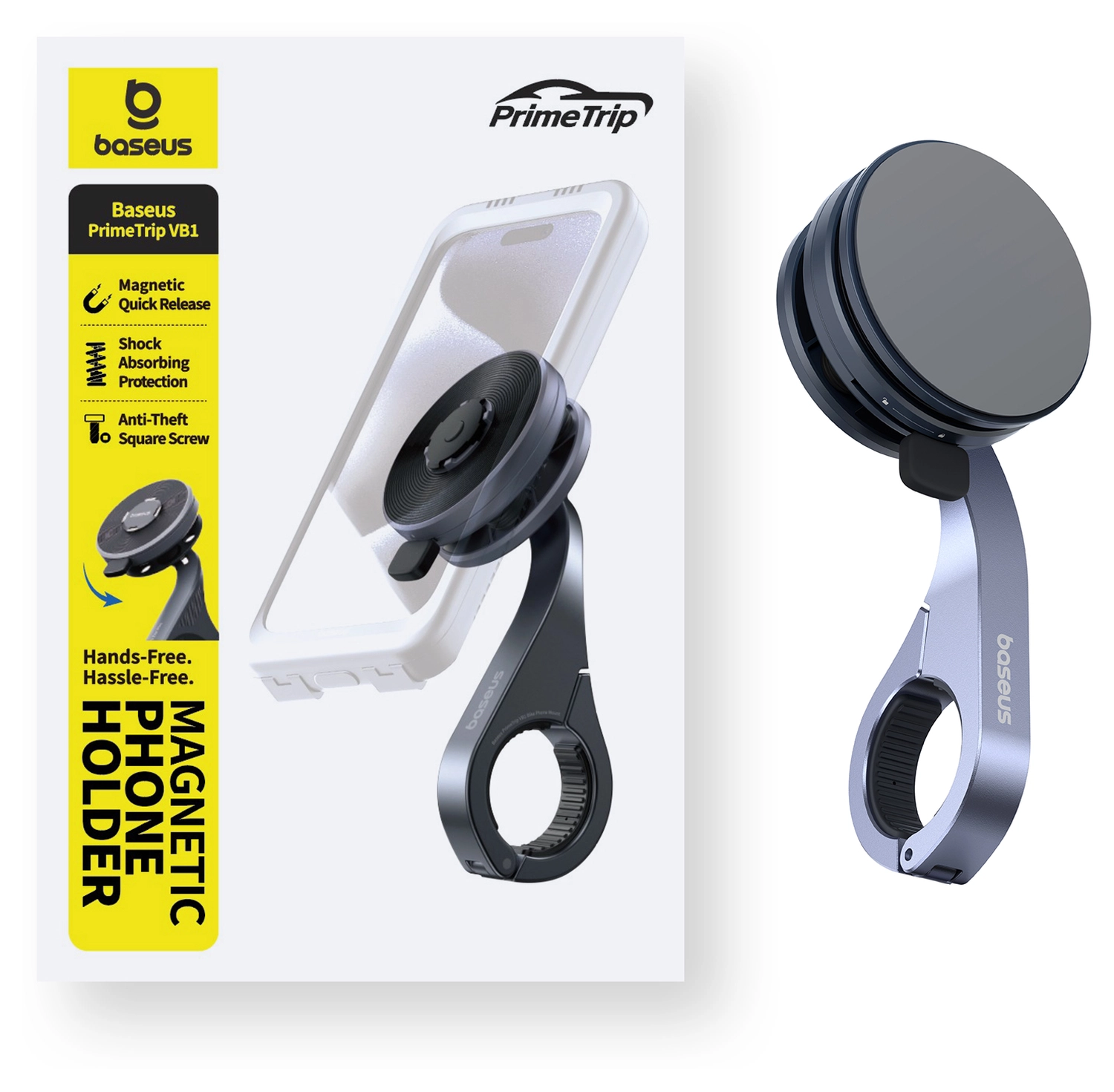 Baseus PrimeTrip VB1 MagSafe Telefoonhouder Fiets Stuur Zwart afbeelding 13