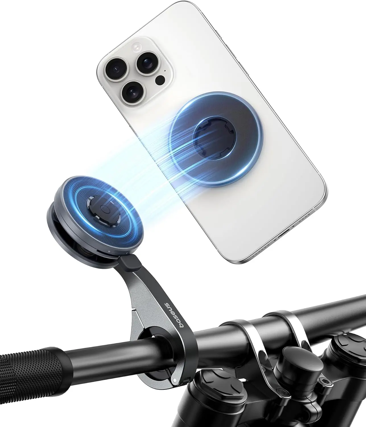 Baseus PrimeTrip VB1 MagSafe Telefoonhouder Fiets Stuur Zwart afbeelding 4