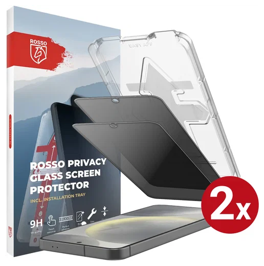 Rosso Samsung Galaxy S24 Privacy Glass met Installatietray (2-Pack) afbeelding 1