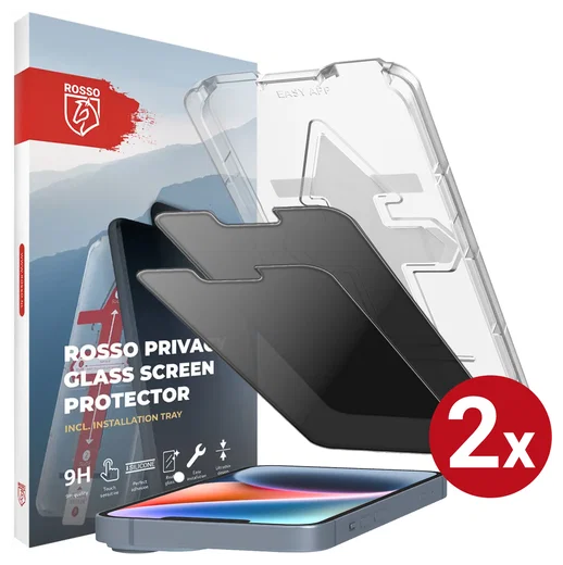 Rosso Apple iPhone 14 Privacy Glass met Installatietray (2-Pack) afbeelding 1