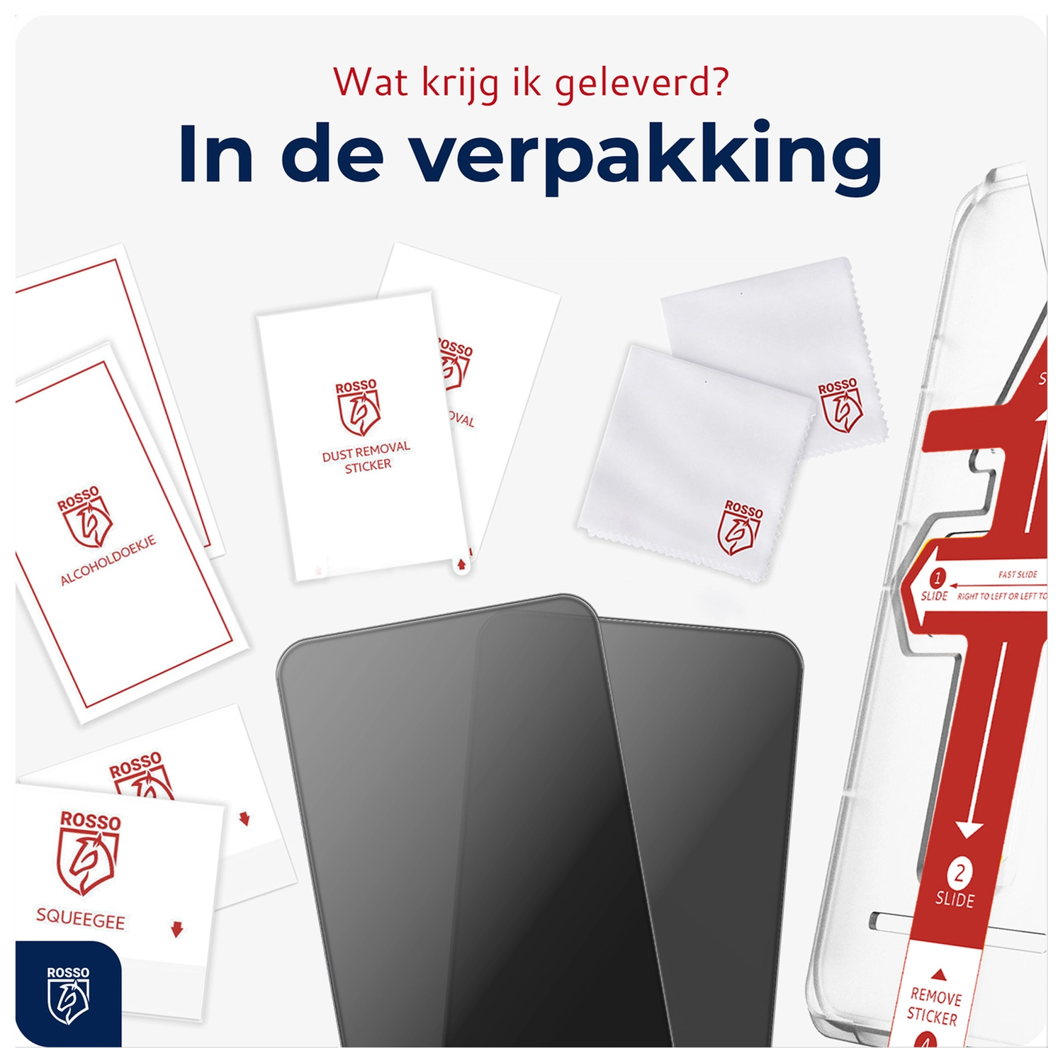 Rosso Samsung Galaxy S22 Privacy Glass met Installatietray (2-Pack) afbeelding 10