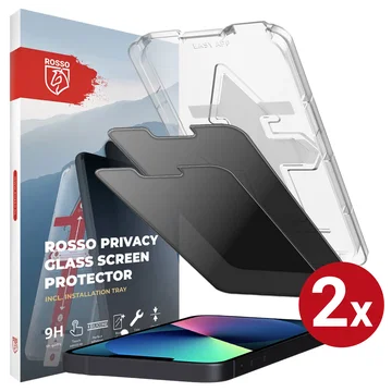 Rosso iPhone 13 / 13 Pro Privacy Glass met Installatietray (2-Pack)