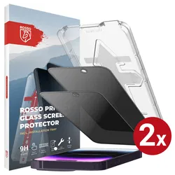 Rosso Apple iPhone 14 Pro Privacy Glass met Installatietray (2-Pack) afbeelding