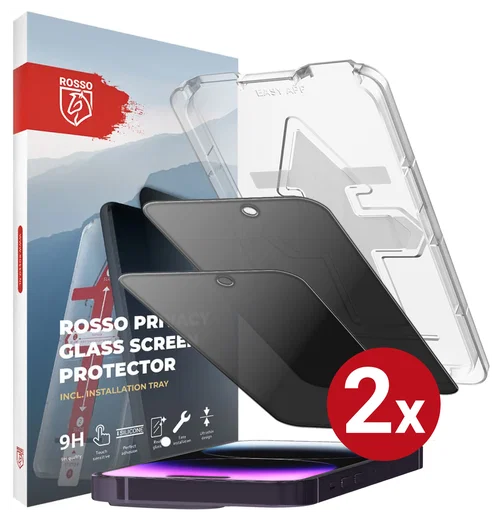 Rosso Apple iPhone 14 Pro Privacy Glass met Installatietray (2-Pack) afbeelding 14