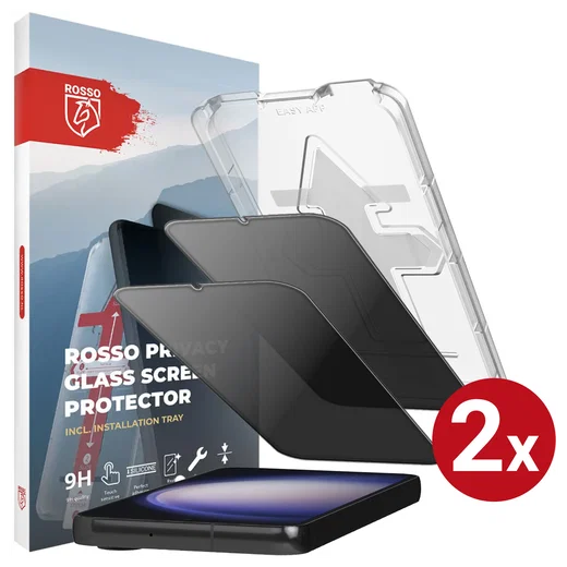 Rosso Samsung Galaxy S23 Privacy Glass met Installatietray (2-Pack) afbeelding 1