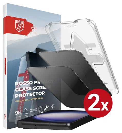 Rosso Samsung Galaxy S23 Privacy Glass met Installatietray (2-Pack) afbeelding 13