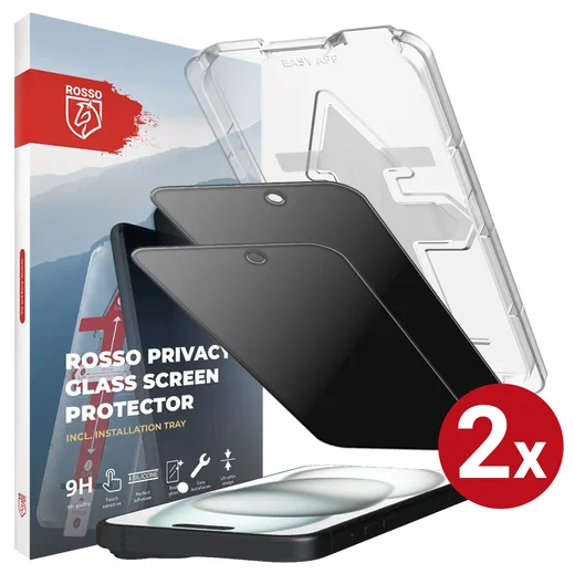 Rosso Apple iPhone 15 Plus Privacy Glass met Installatietray (2-Pack) afbeelding 1