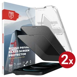 Rosso iPhone 12 Pro Max Privacy Glass met Installatietray (2-Pack) afbeelding
