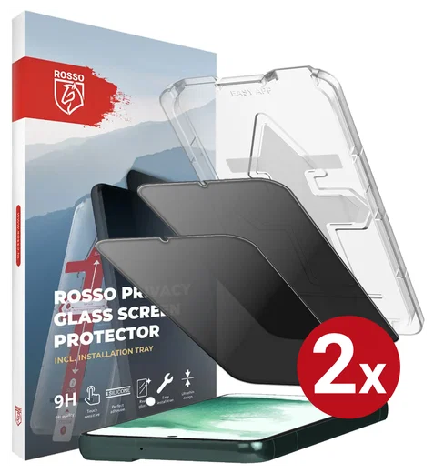 Rosso Samsung S22 Plus Privacy Glass met Installatietray (2-Pack) afbeelding 13