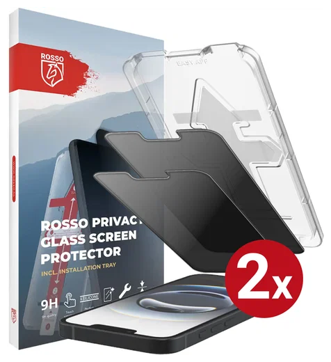 Rosso Apple iPhone 17e / 16e Privacy Glass met Installatietray (2-Pack) afbeelding 14