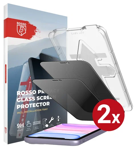 Rosso Apple iPhone 11 Privacy Glass met Installatietray (2-Pack) afbeelding 14