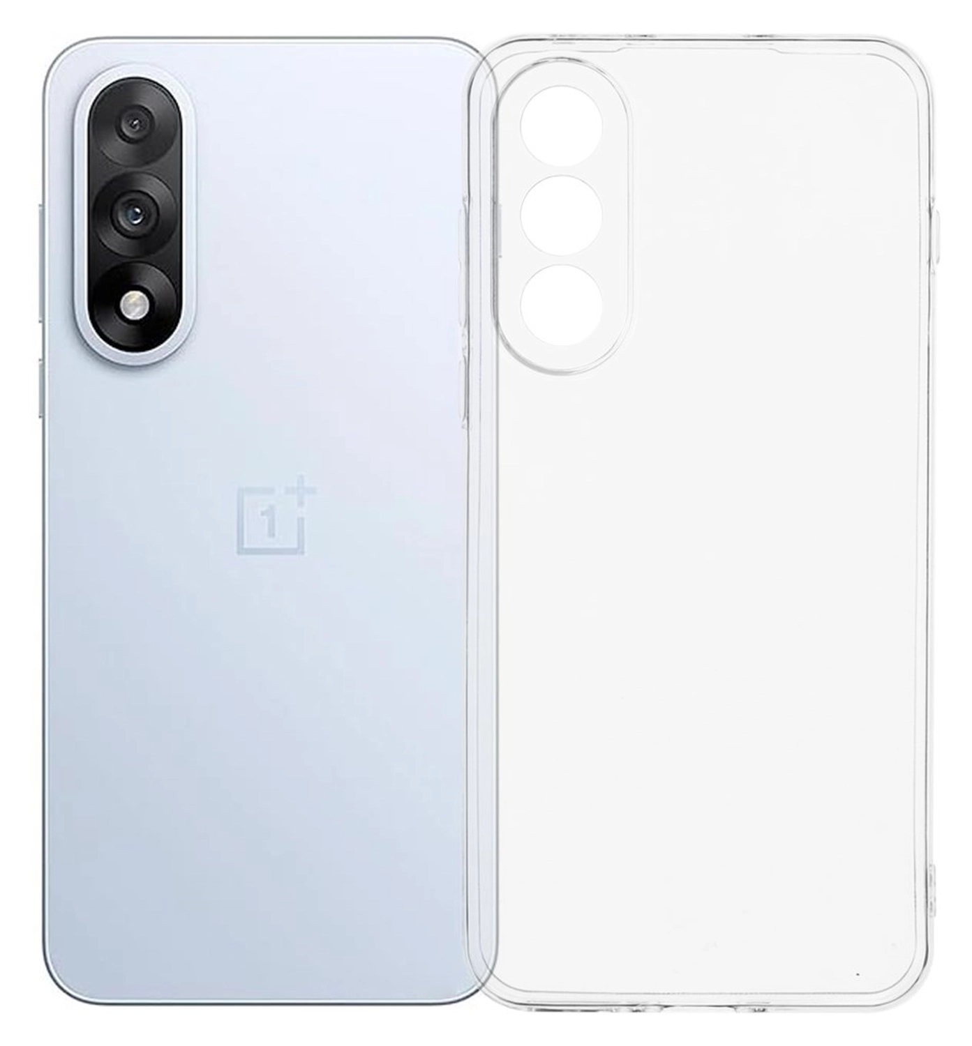 OnePlus Nord 5 Hoesje Dun TPU Back Cover Transparant afbeelding 1