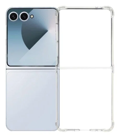 Samsung Galaxy Z Flip 7 Hoesje Schokbestendig en Dun TPU Back Cover Transparant afbeelding 1