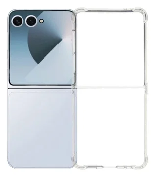 Samsung Galaxy Z Flip 7 Hoesje Schokbestendig en Dun TPU Back Cover Transparant