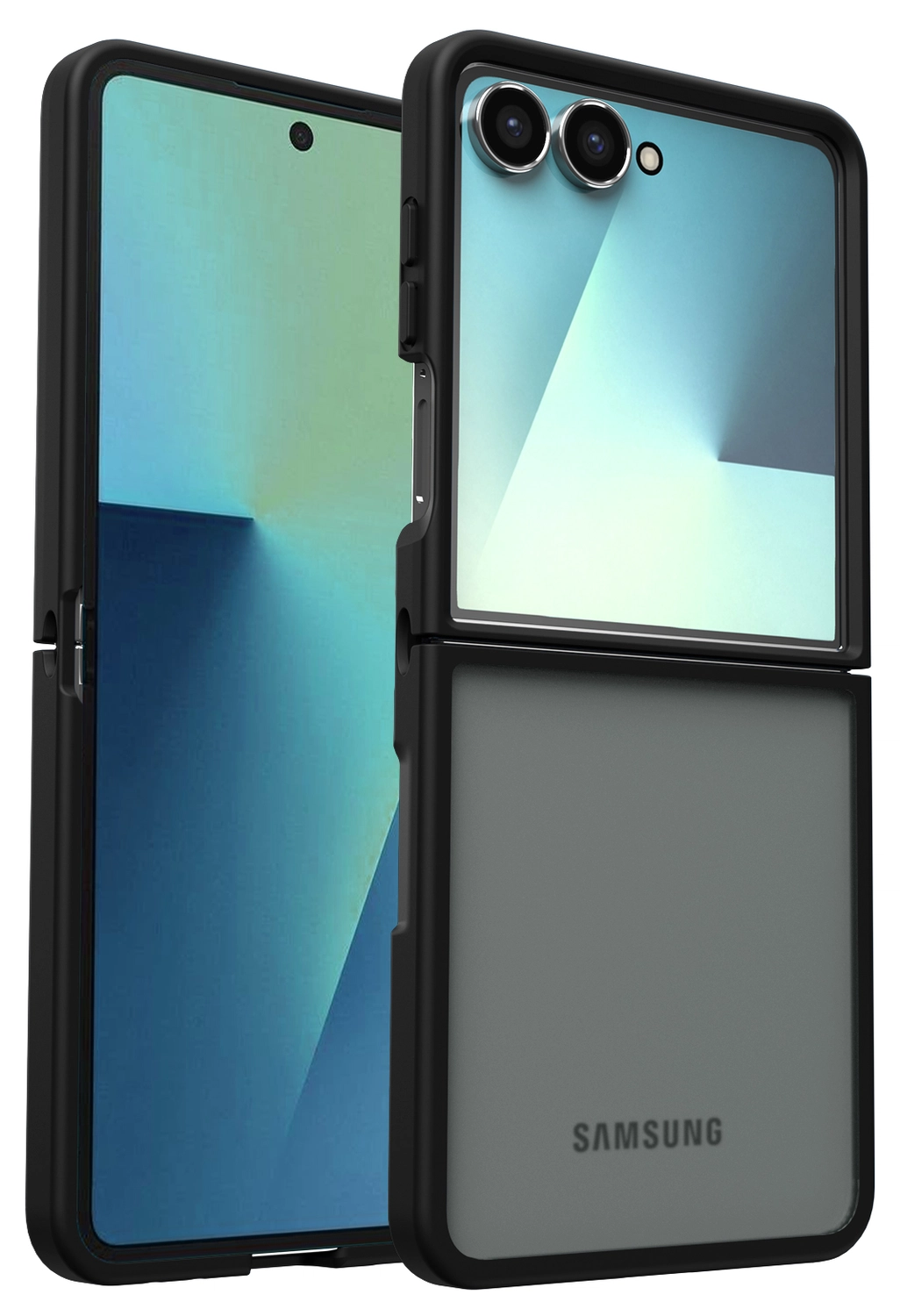 Samsung Galaxy Z Flip 7 Hoesje Back Cover Matte Zwart afbeelding 1