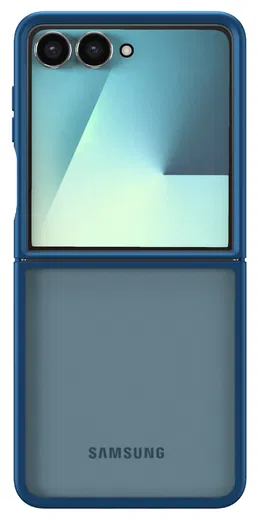Samsung Galaxy Z Flip 7 Hoesje Back Cover Matte Blauw afbeelding 2