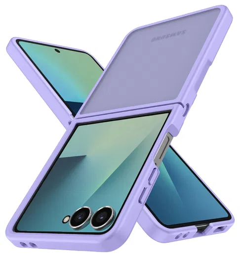 Samsung Galaxy Z Flip 7 Hoesje Back Cover Matte Paars afbeelding 3