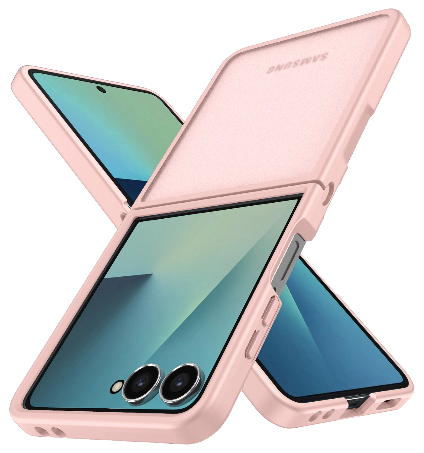 Samsung Galaxy Z Flip 7 Hoesje Back Cover Matte Roze afbeelding 3