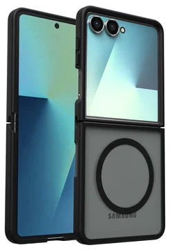 Samsung Galaxy Z Flip 7 Hoesje met MagSafe Back Cover Matte Zwart