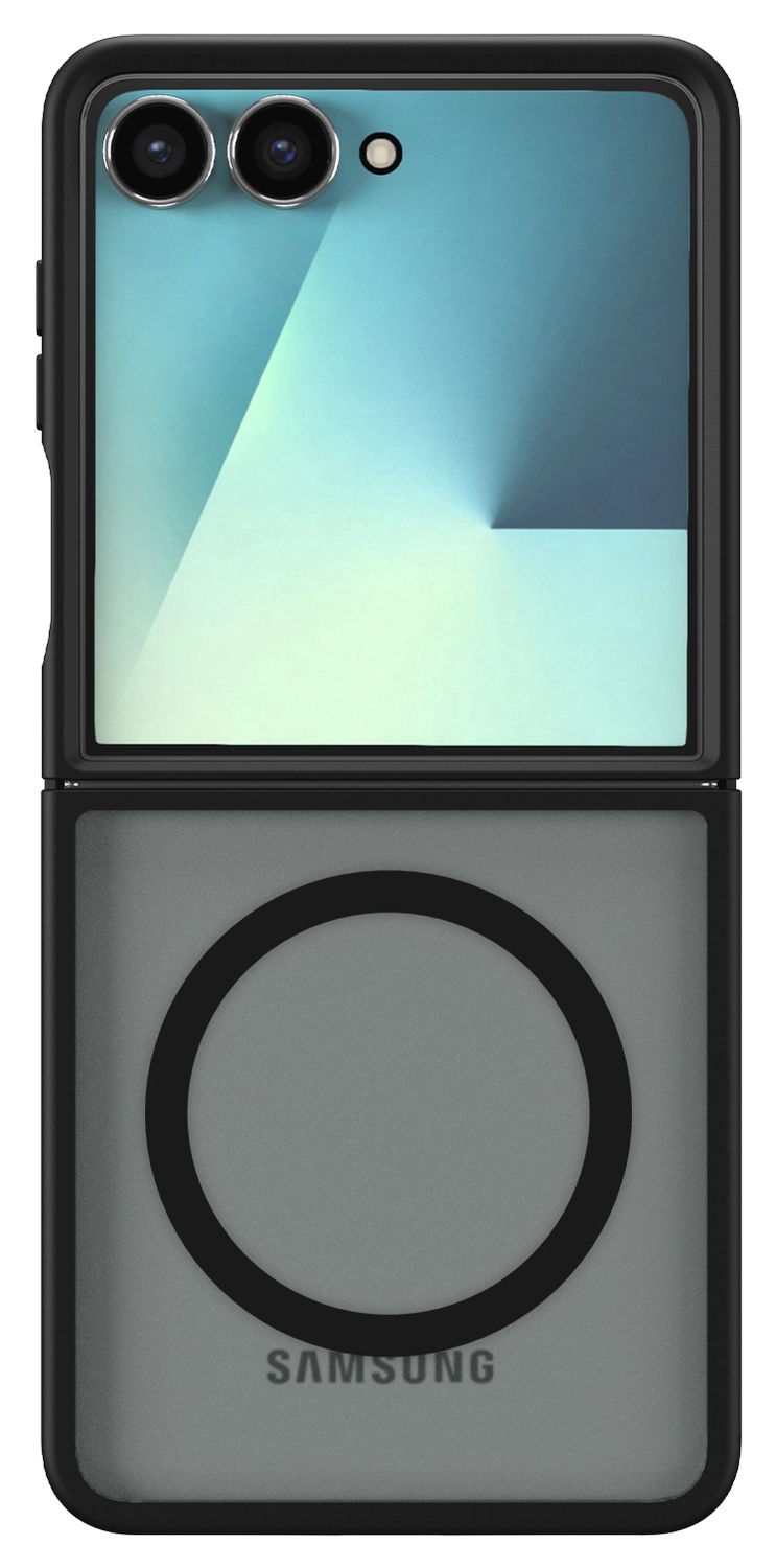 Samsung Galaxy Z Flip 7 Hoesje met MagSafe Back Cover Matte Zwart afbeelding 5