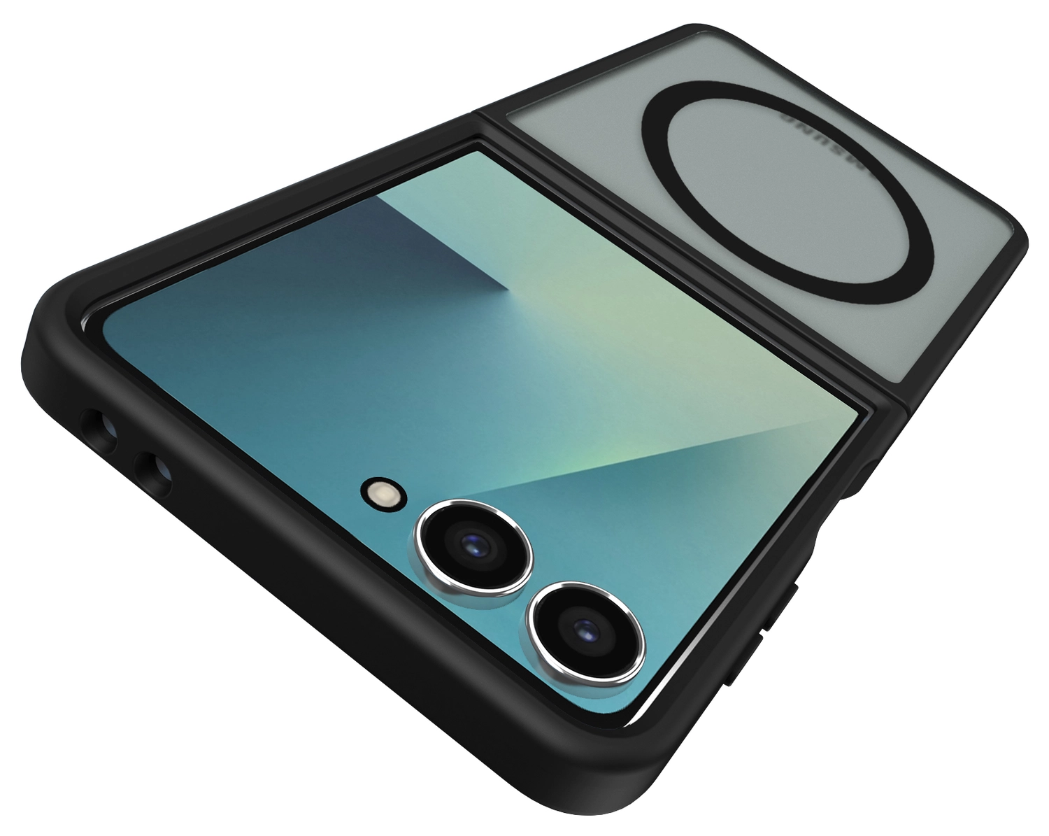 Samsung Galaxy Z Flip 7 Hoesje met MagSafe Back Cover Matte Zwart afbeelding 9