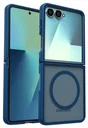 Samsung Galaxy Z Flip 7 Hoesje met MagSafe Back Cover Matte Blauw