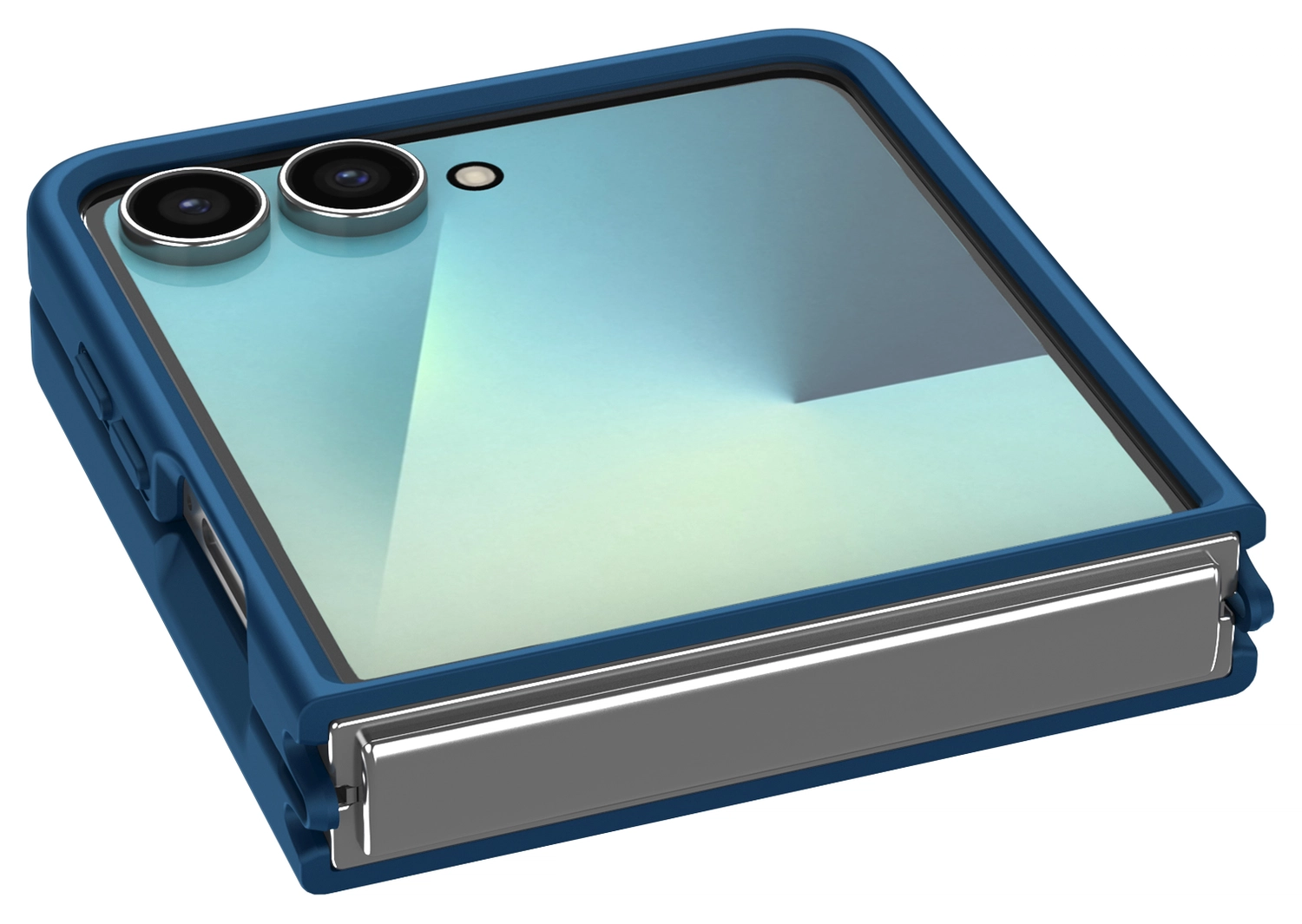 Samsung Galaxy Z Flip 7 Hoesje met MagSafe Back Cover Matte Blauw afbeelding 7