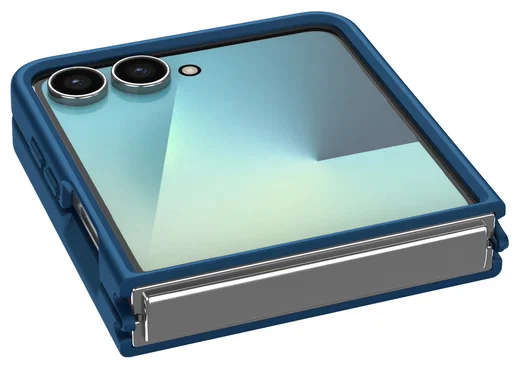 Samsung Galaxy Z Flip 7 Hoesje met MagSafe Back Cover Matte Blauw afbeelding 7
