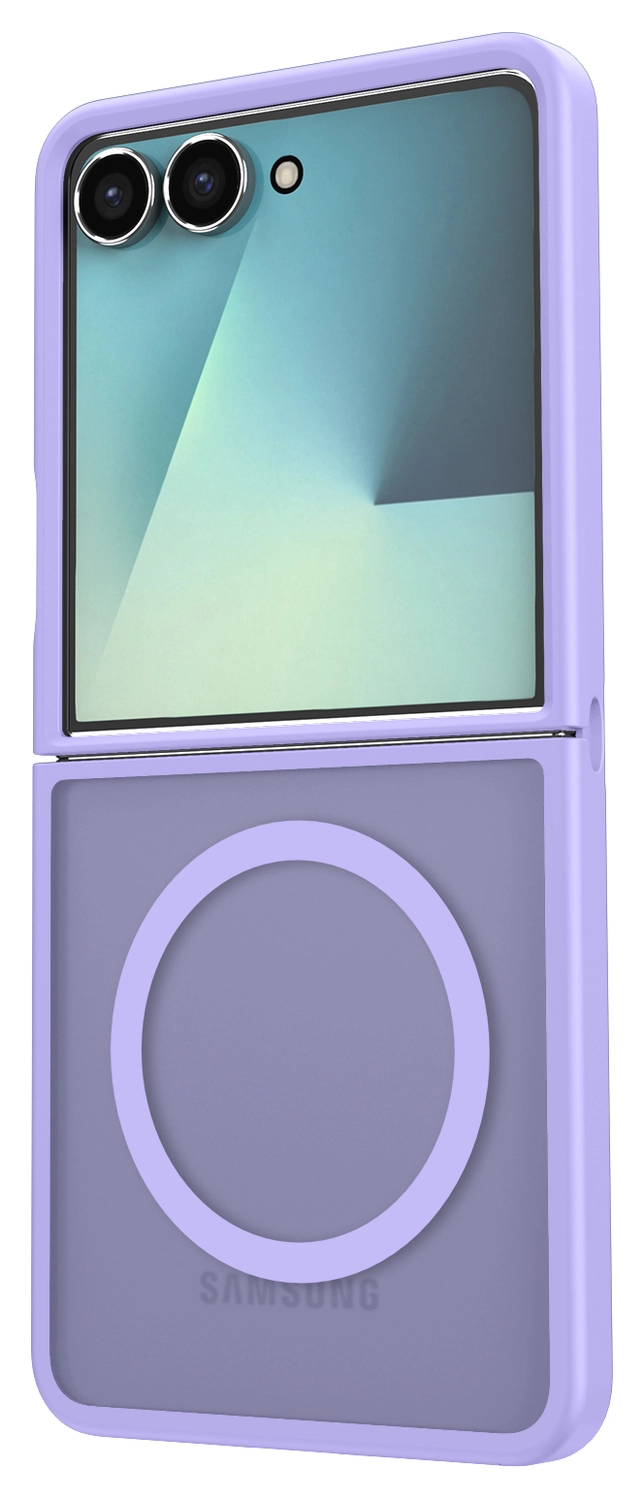 Samsung Galaxy Z Flip 7 Hoesje met MagSafe Back Cover Matte Paars afbeelding 6
