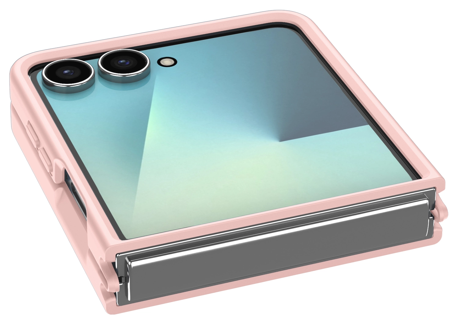 Samsung Galaxy Z Flip 7 Hoesje met MagSafe Back Cover Matte Roze afbeelding 7