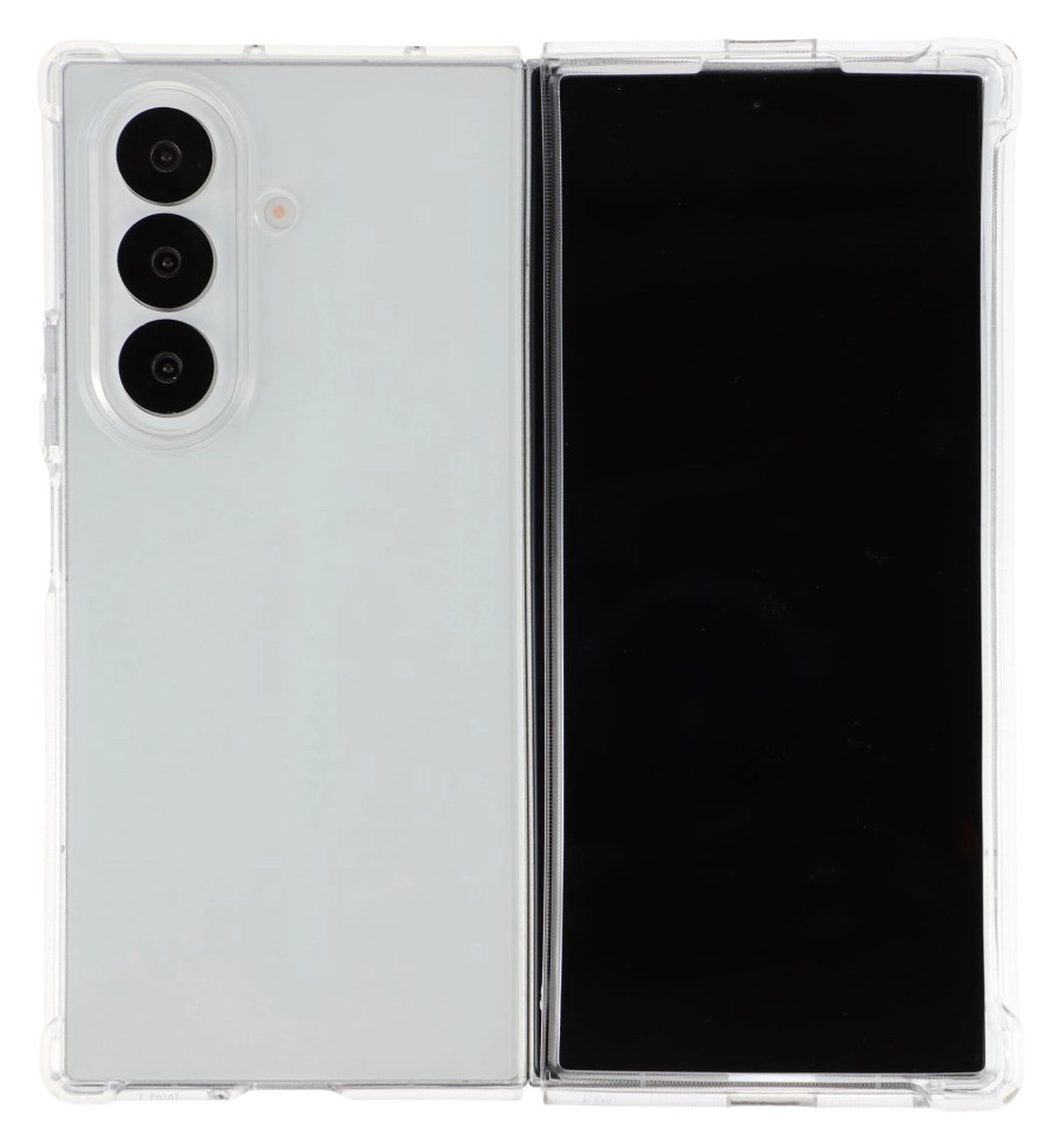 Samsung Galaxy Z Fold 7 Hoesje Schokbestendig en Dun TPU Back Cover Transparant afbeelding 1
