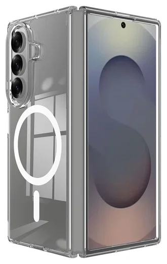 Samsung Galaxy Z Fold 7 Hoesje Hard Back Cover met MagSafe Transparant afbeelding 1