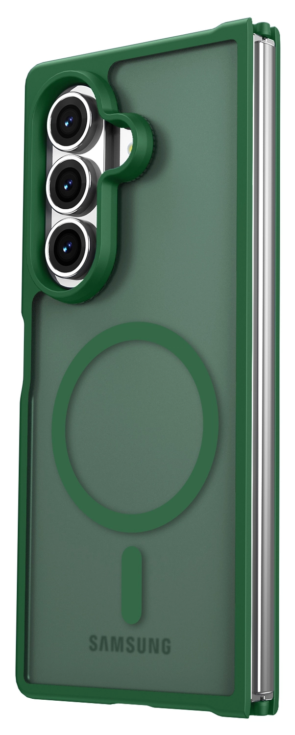 Samsung Galaxy Z Fold 7 Hoesje met MagSafe Back Cover Matte Groen afbeelding 6