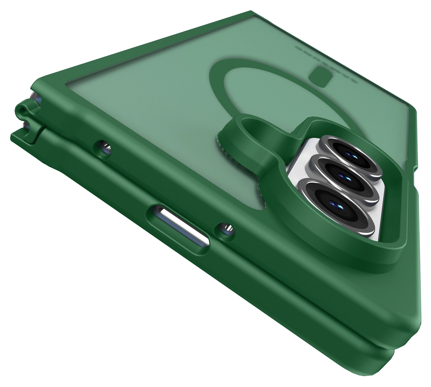 Samsung Galaxy Z Fold 7 Hoesje met MagSafe Back Cover Matte Groen afbeelding 9