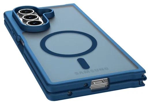 Samsung Galaxy Z Fold 7 Hoesje met MagSafe Back Cover Matte Blauw afbeelding 7