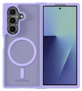 Samsung Galaxy Z Fold 7 Hoesje met MagSafe Back Cover Matte Paars