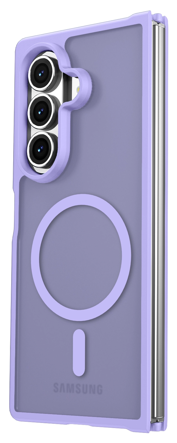 Samsung Galaxy Z Fold 7 Hoesje met MagSafe Back Cover Matte Paars afbeelding 6