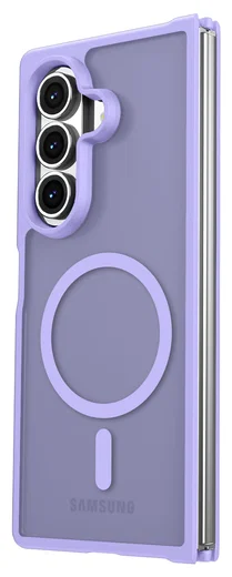 Samsung Galaxy Z Fold 7 Hoesje met MagSafe Back Cover Matte Paars afbeelding 6